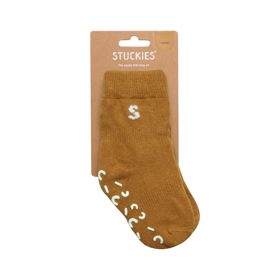 Stuckies Cotton Kids' Socks-Ginger