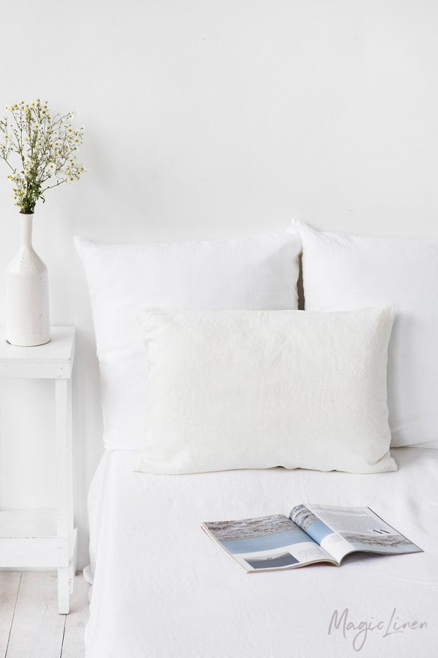 Linen Pillowcase - White