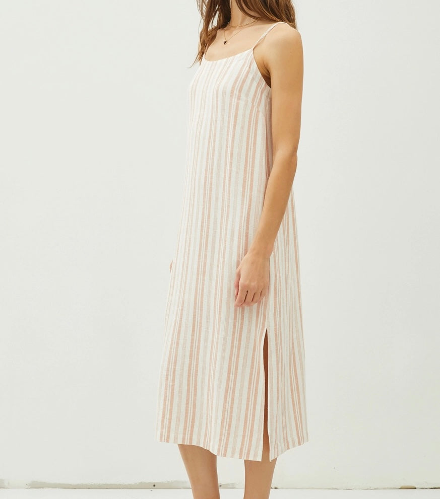 Linen Striped Dress