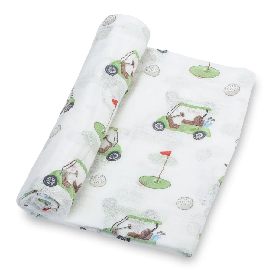 Golf a Round Muslin Swaddle