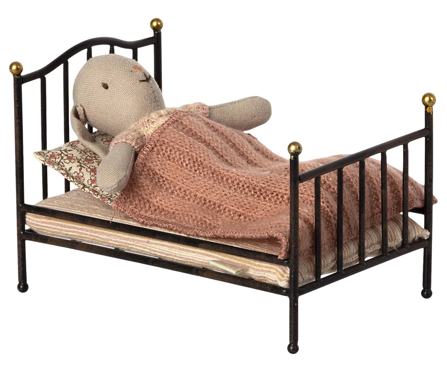 Vintage Bed, Mouse | Anthracite