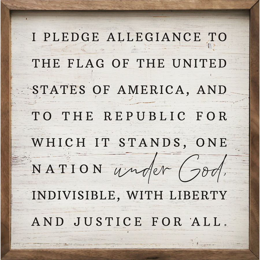 Pledge Allegiance- Whitewash