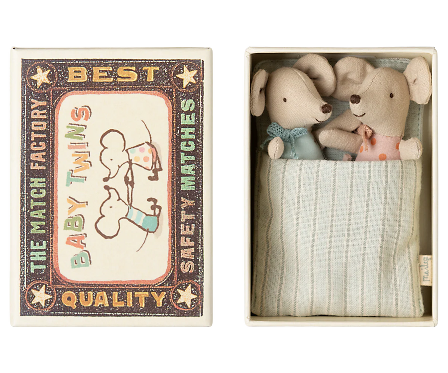 Twins, Baby Mice in Matchbox