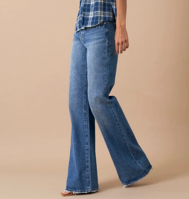 High Rise Relaxed Boot Cut Jeans