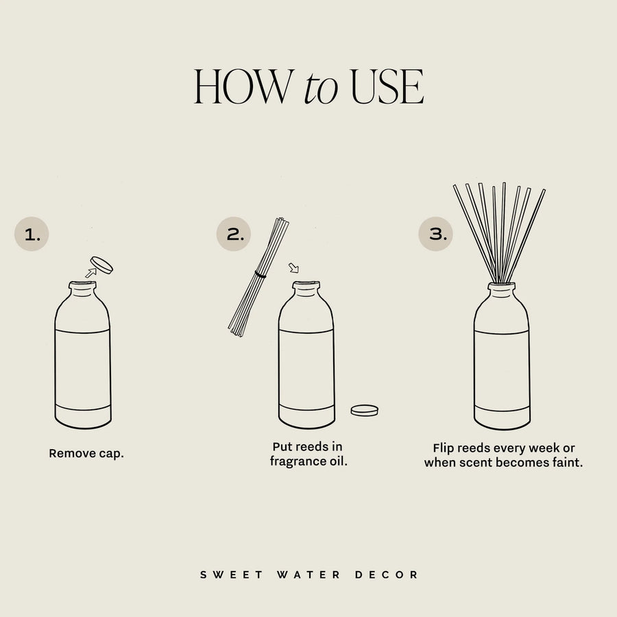 Cashmere & Vanilla 4oz Sandstone Reed Diffuser Jar