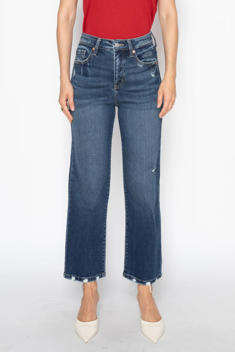 Tummy Control High Rise Straight Jeans