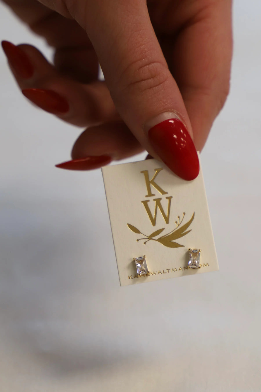 CZ Prism Stud - Gold