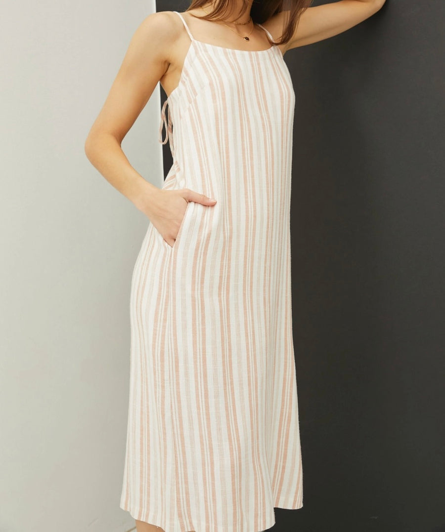 Linen Striped Dress