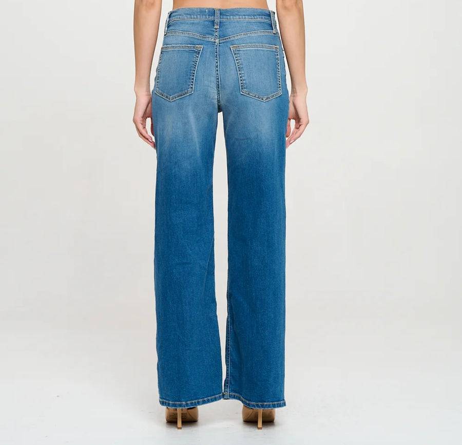 High Rise Wide Leg Jeans