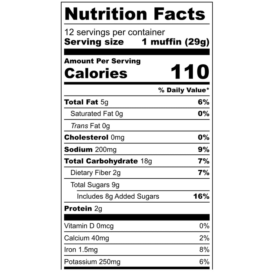 Chocolate Zucchini Muffin Mix