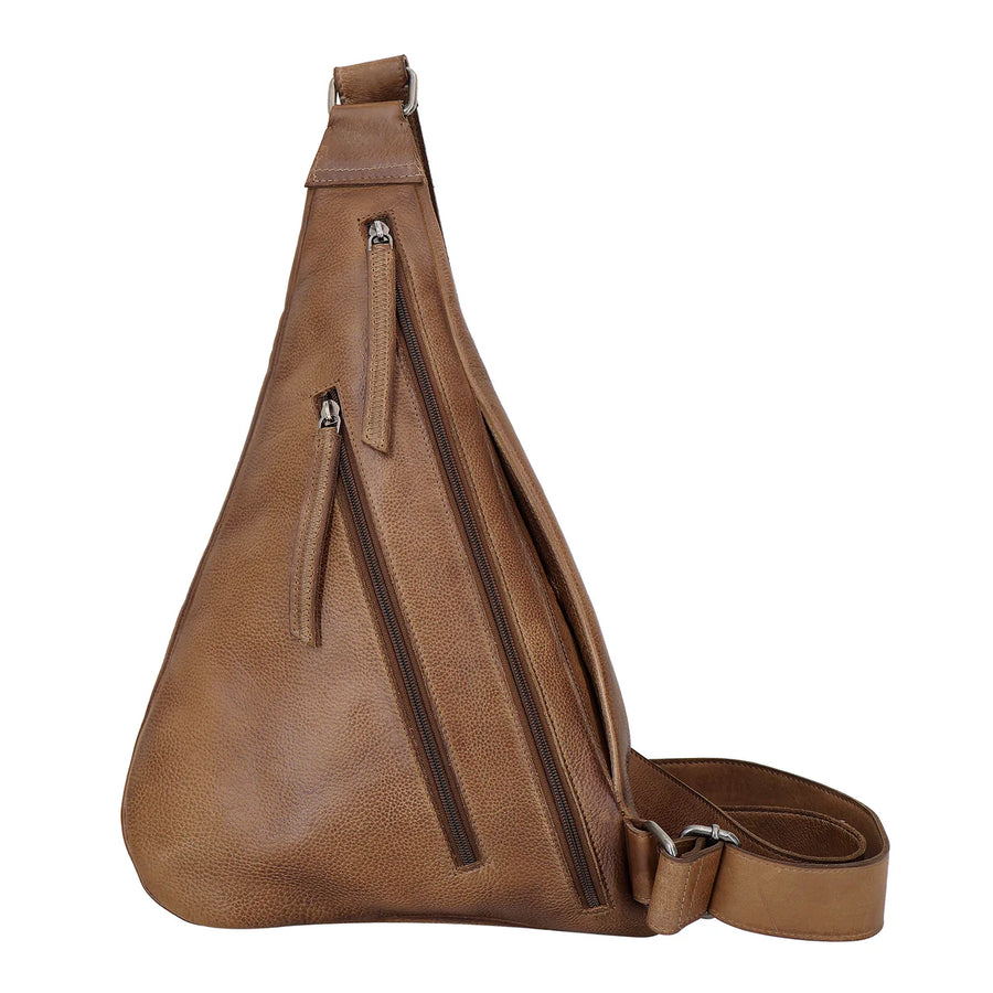 Hippie Handcrafted Leather Sling Bag