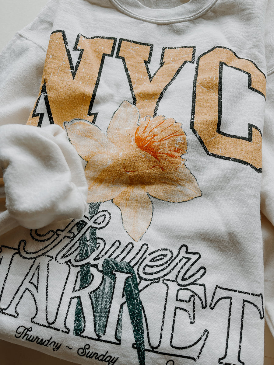 NYC Flower Market Graphic Crewneck