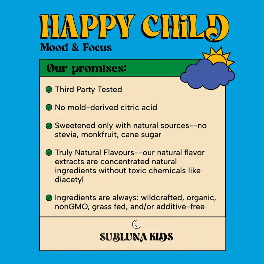 Happy Child: Mood & Brain Gummy - Piña Colada Flavor