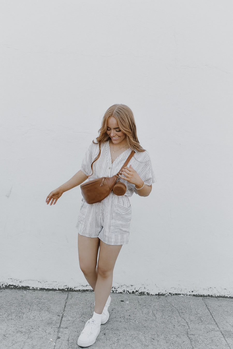 Striped Linen Romper