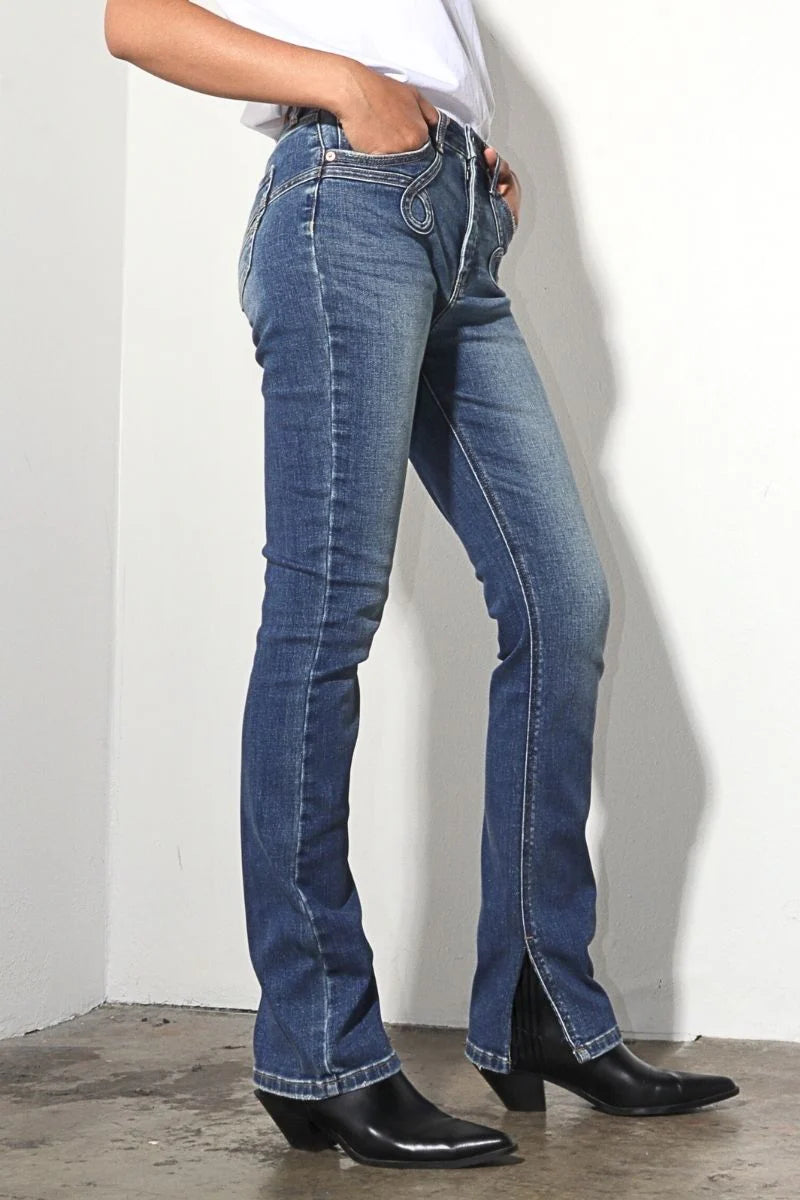 Western Loop Slim Bootcut Jean