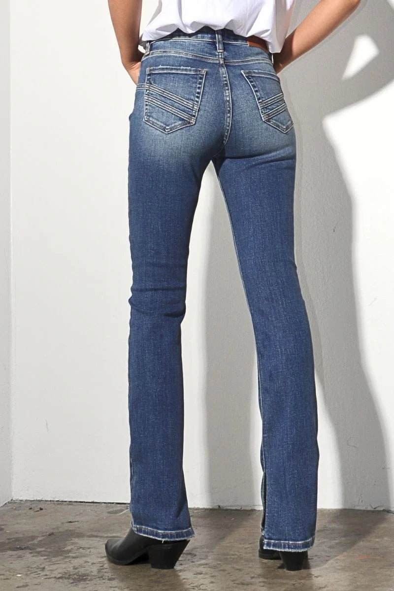 Western Loop Slim Bootcut Jean