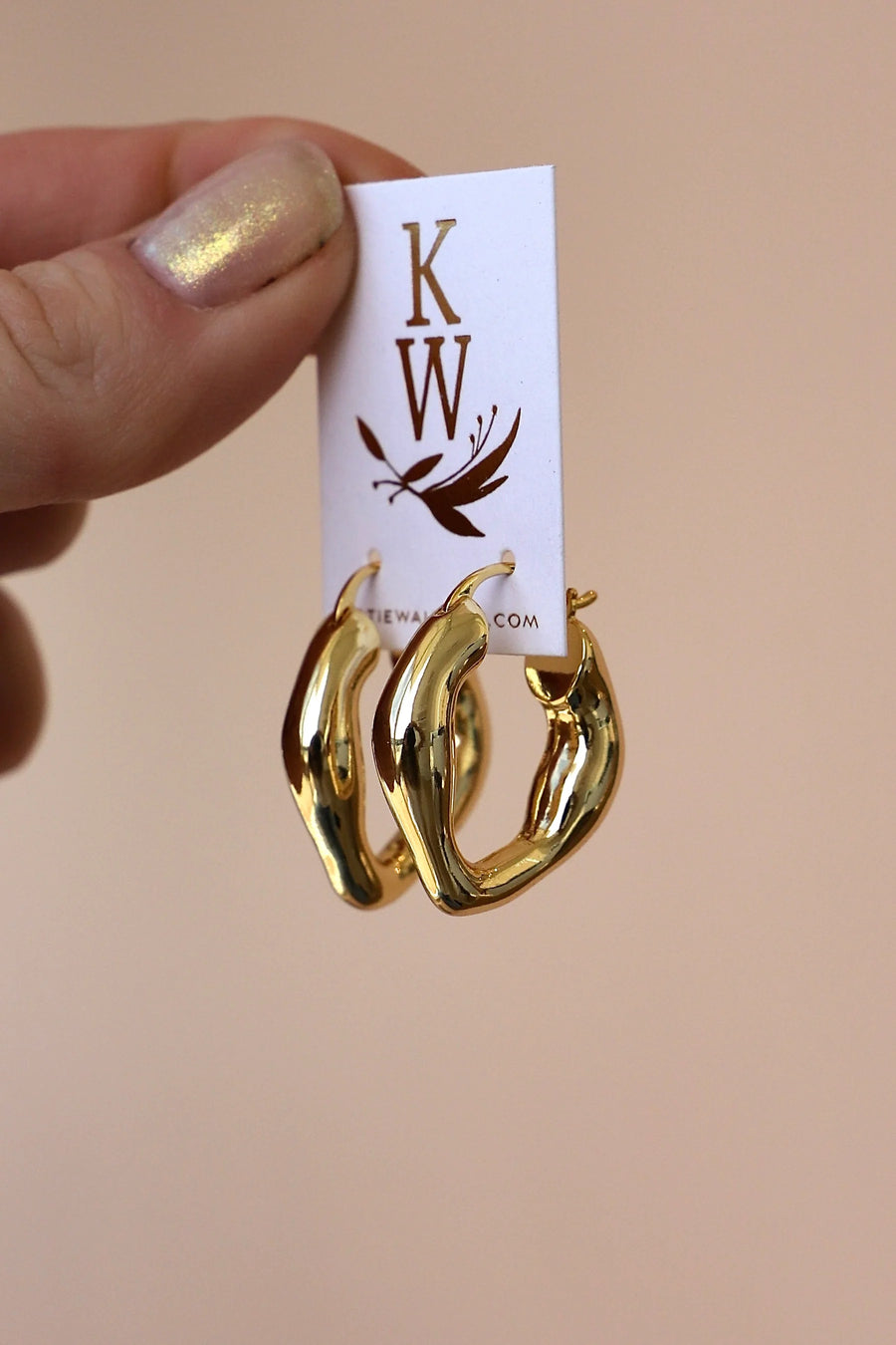 Organic Gold Hoops
