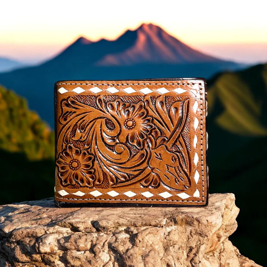 Texas Tooled Leather Men's Wallet