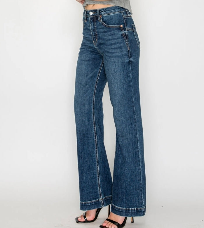Tummy Control High Rise Relaxed Holly Flare Jeans