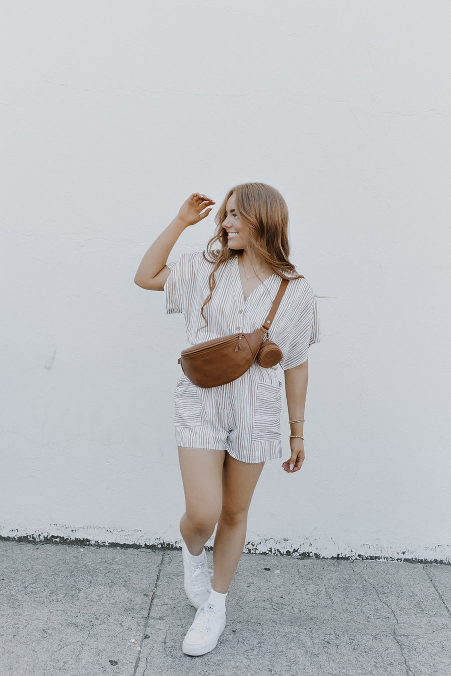 Striped Linen Romper