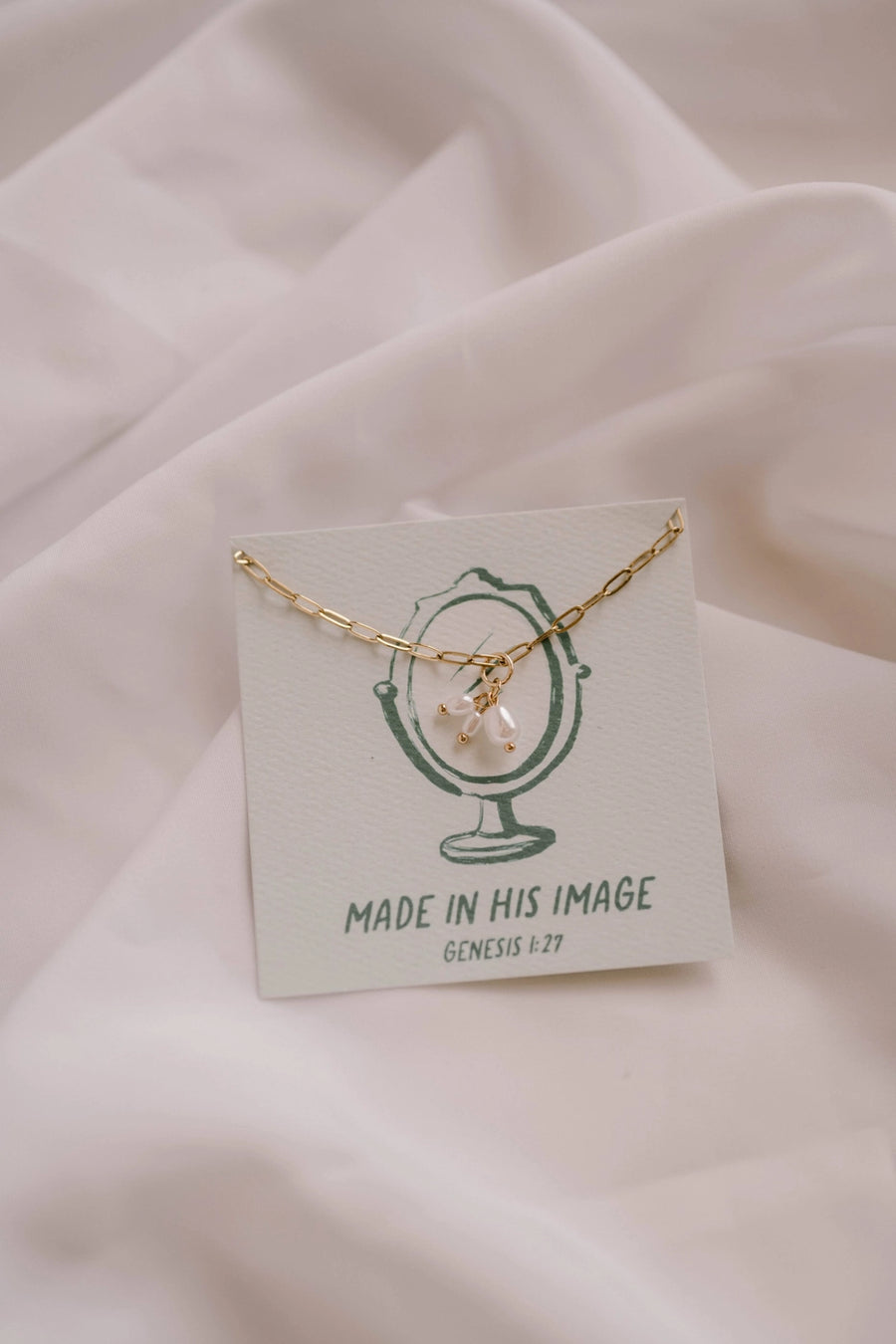 Made in his Image Charm Necklace