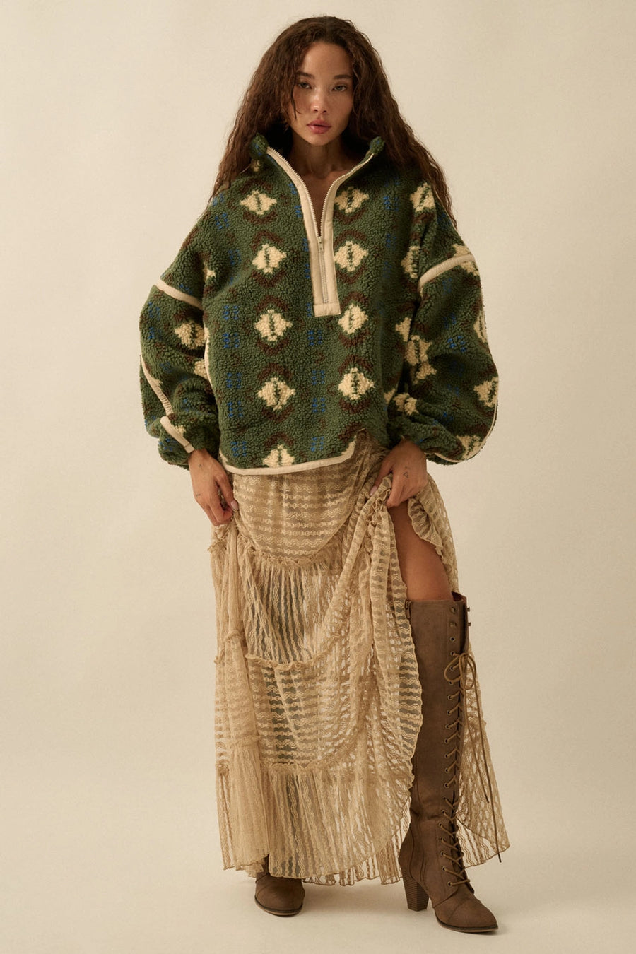 Aztec Sherpa Half-Zip