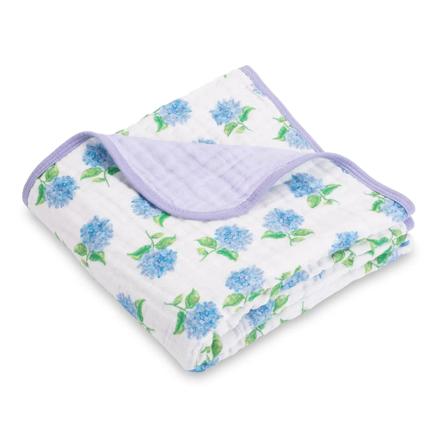 You Had Me At Hydrangea Baby Muslin Blanket