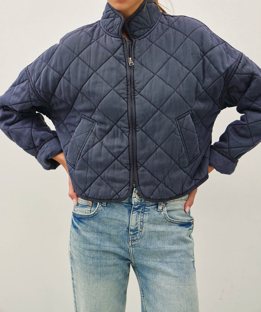 Cropped Quilted Jacket