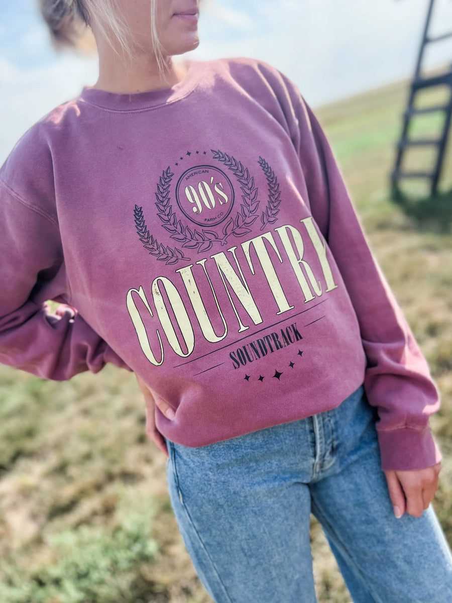 90’s Country Berry Crewneck Sweatshirt