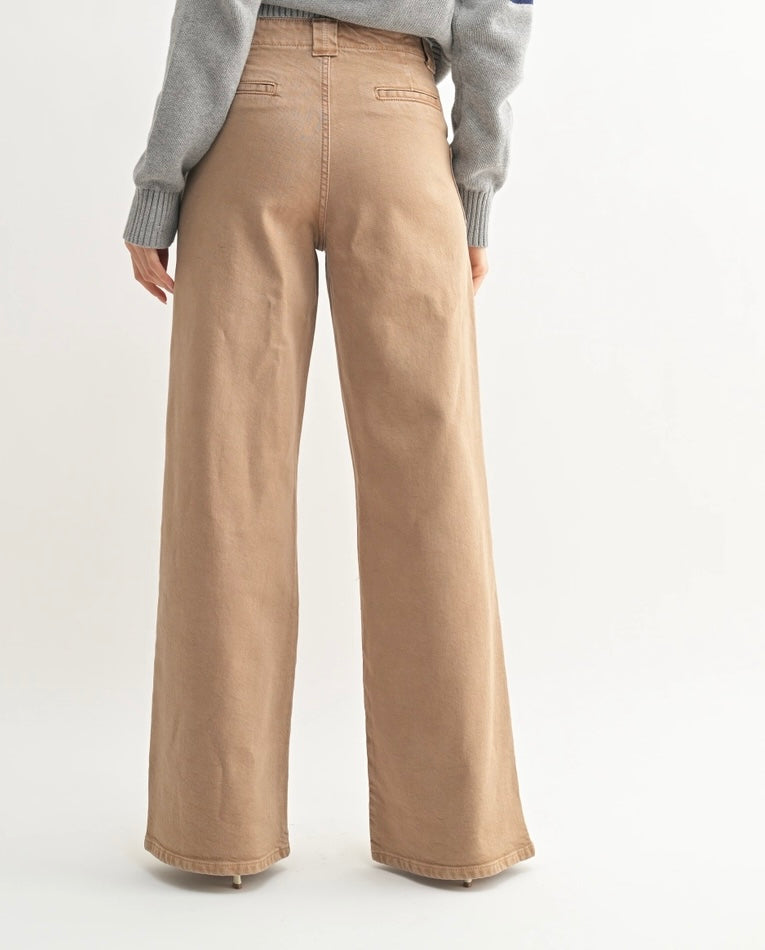 Patch Pocket Wide Leg Flare