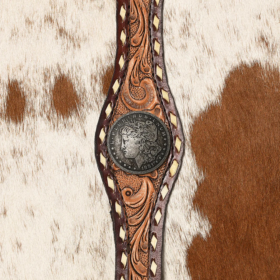 Hand Tooled Western Leather Backpack