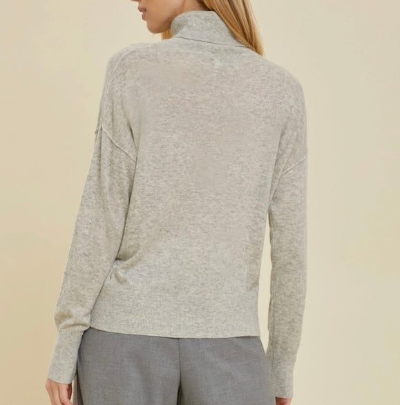 Light Grey Turtleneck Sweater