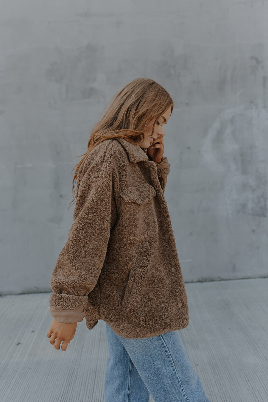 Sherpa Jacket- Chocolate