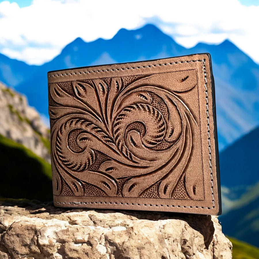 Ohio Tooled Leather Men's Wallet