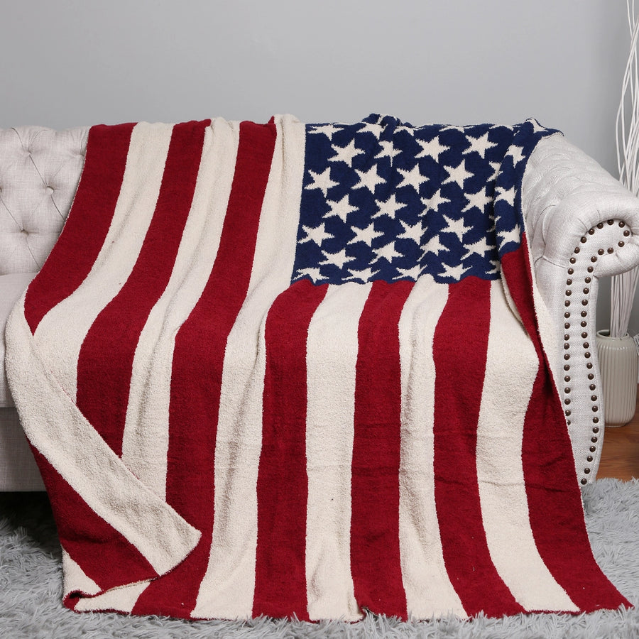 RESTOCK :: American Flag Throw Blanket