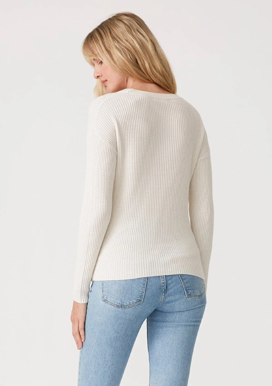 Twist Front Ribbed Sweater