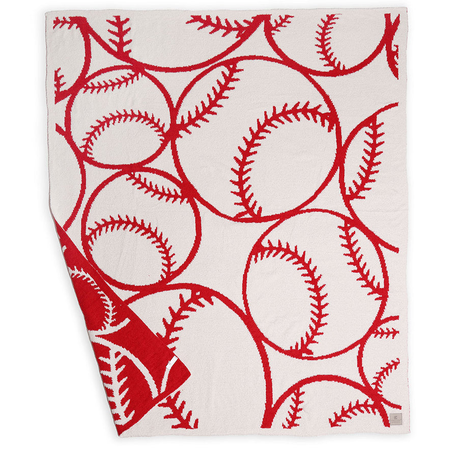 Baseball Pattern Throw Blanket
