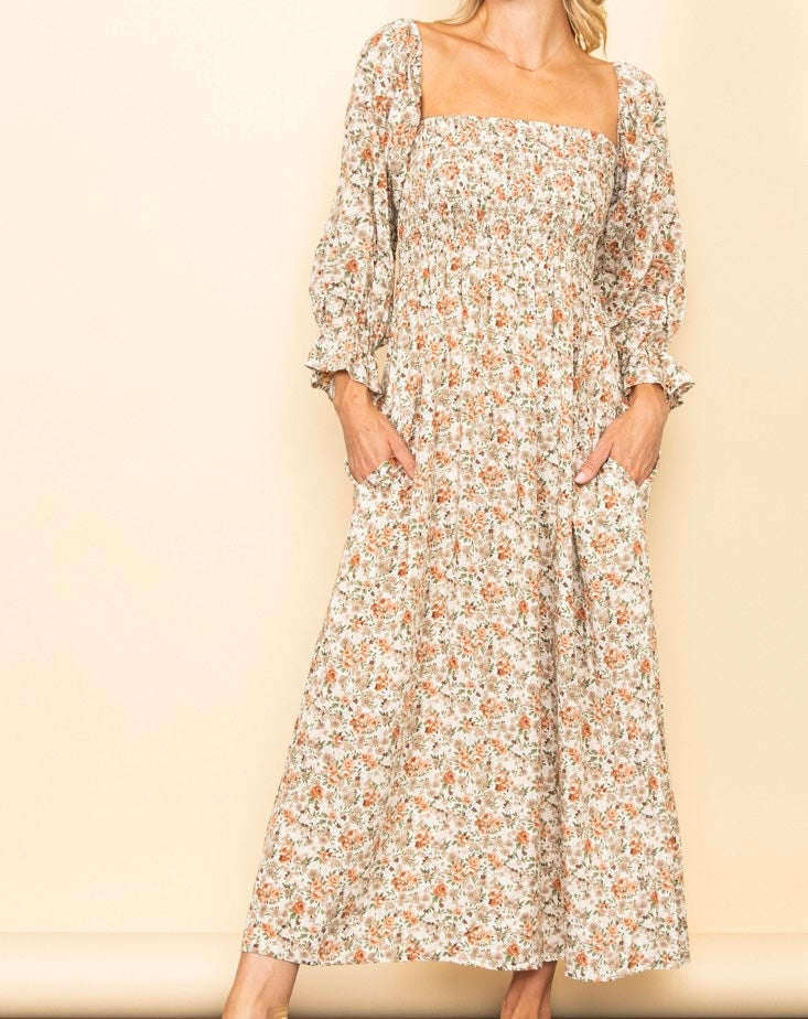 Off the Shoulder Floral Dress