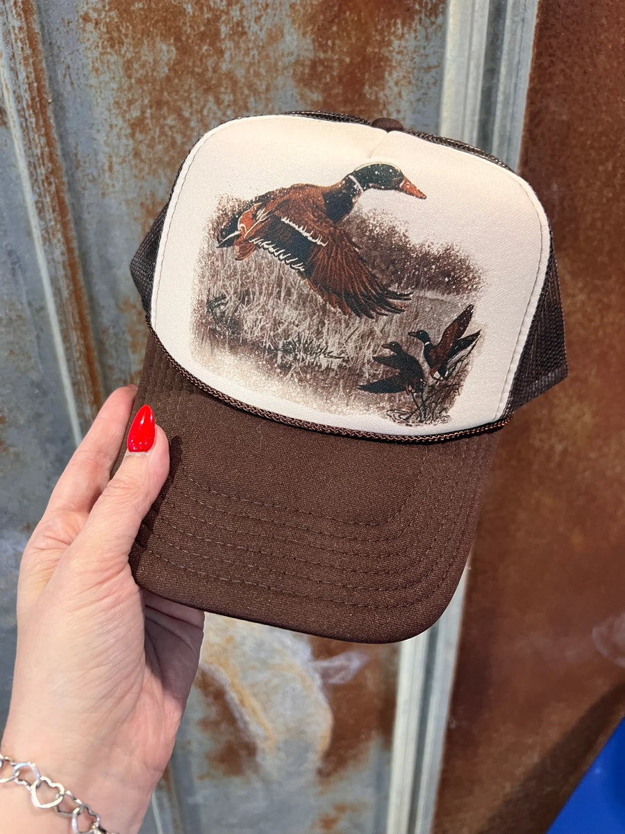 Retro Duck Trucker Hat