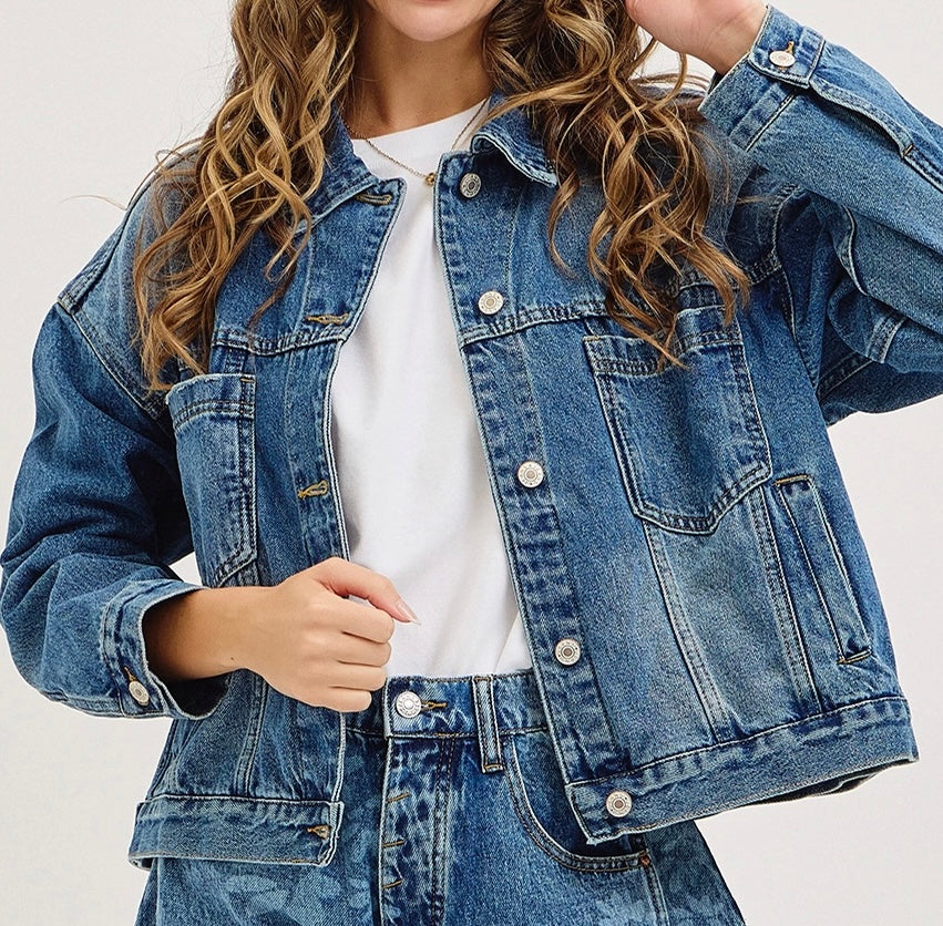 Medium Wash Denim Jacket