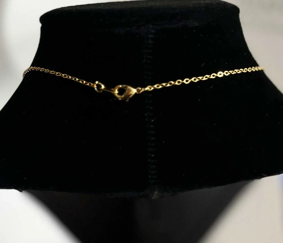 Gold Necklace with Pearl Cross - Simply in Christ