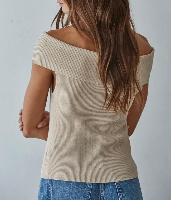 Knit Off The Shoulder Top