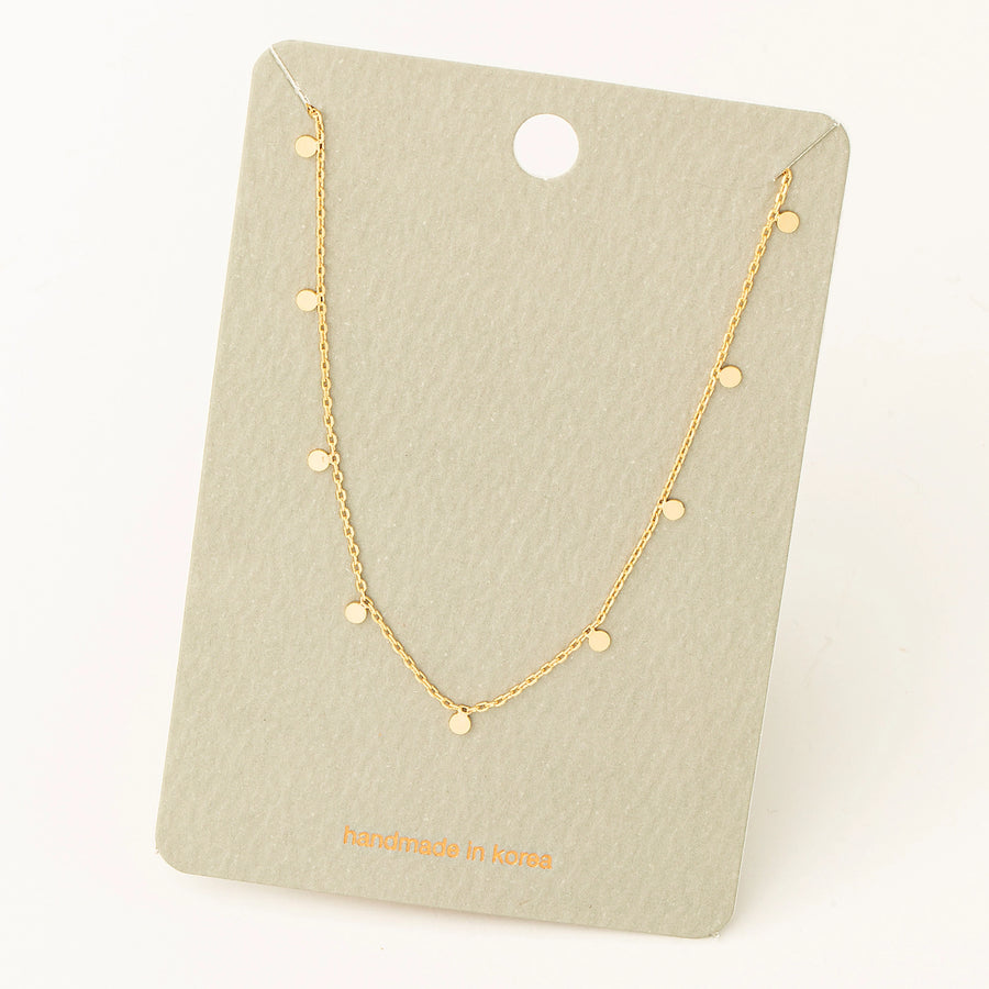 Mini Circle Chain Necklace