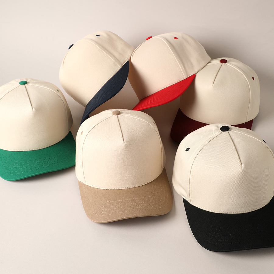 Two-Tone Canvas Cotton Baseball Cap