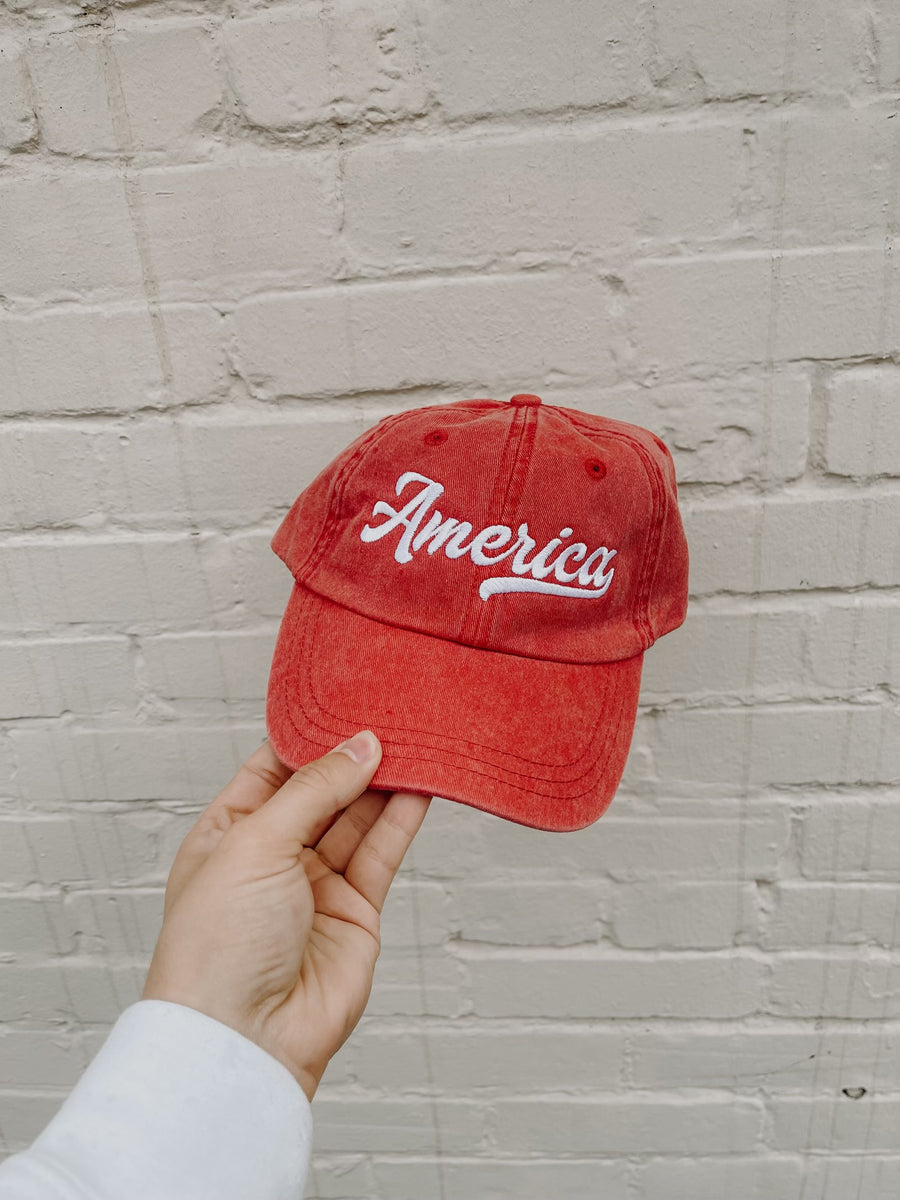 Retro America Embroidered Canvas Hat