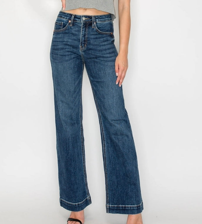 Tummy Control High Rise Relaxed Holly Flare Jeans