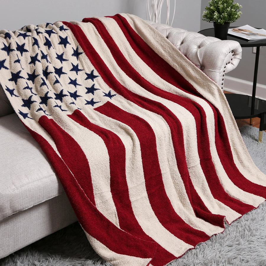 RESTOCK :: American Flag Throw Blanket