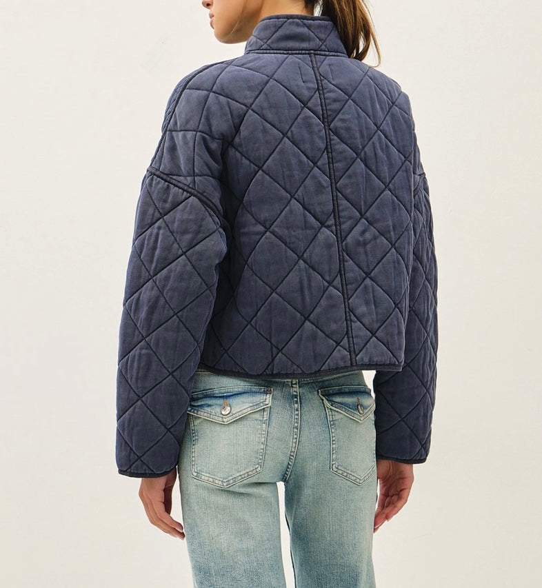 Cropped Quilted Jacket