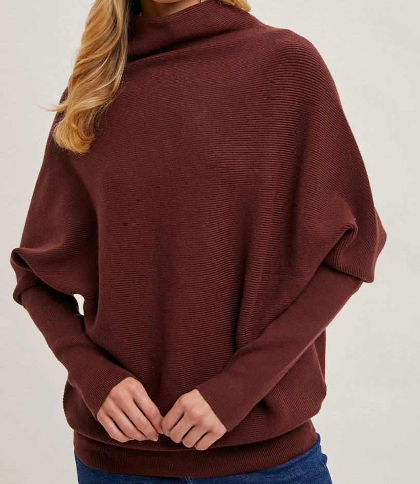 Slouch Neck Dolman Pullover