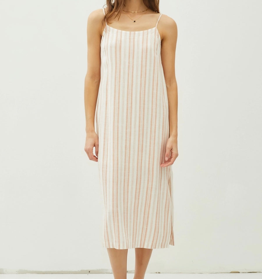 Linen Striped Dress